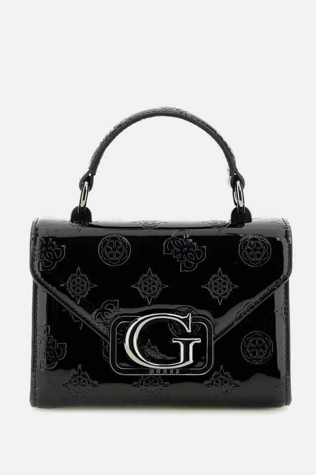 Guess Zalina Rugan Mini El Çantası Siyah