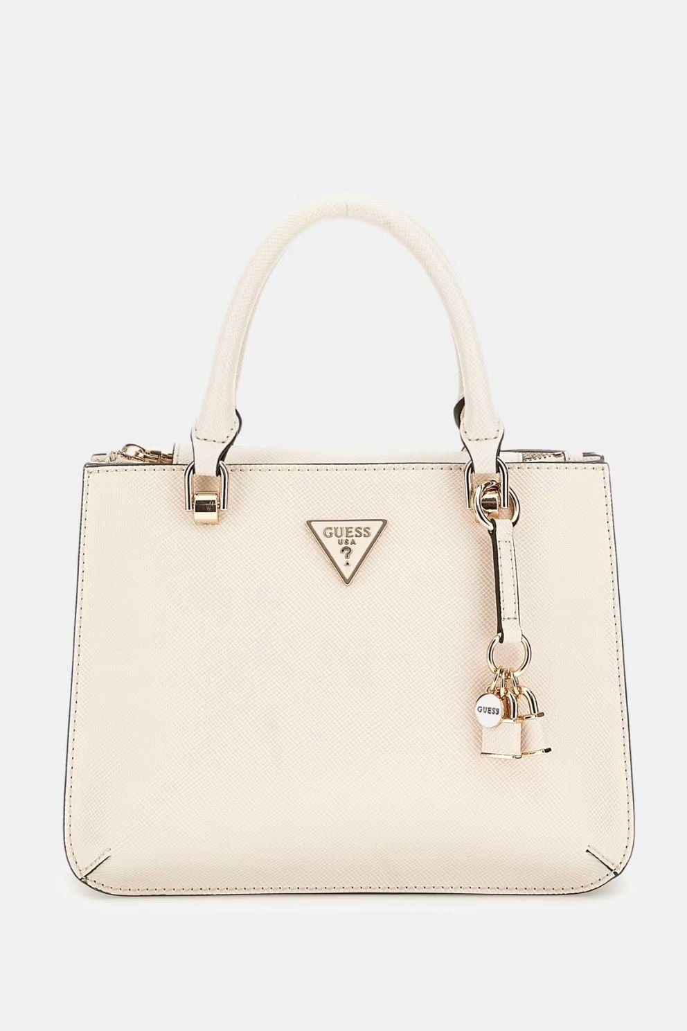 Guess Llia Saffiano El Çantası Krem