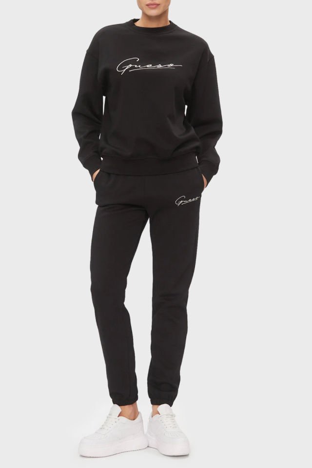 Guess Küçük Logolu Jogger Pantolon Siyah