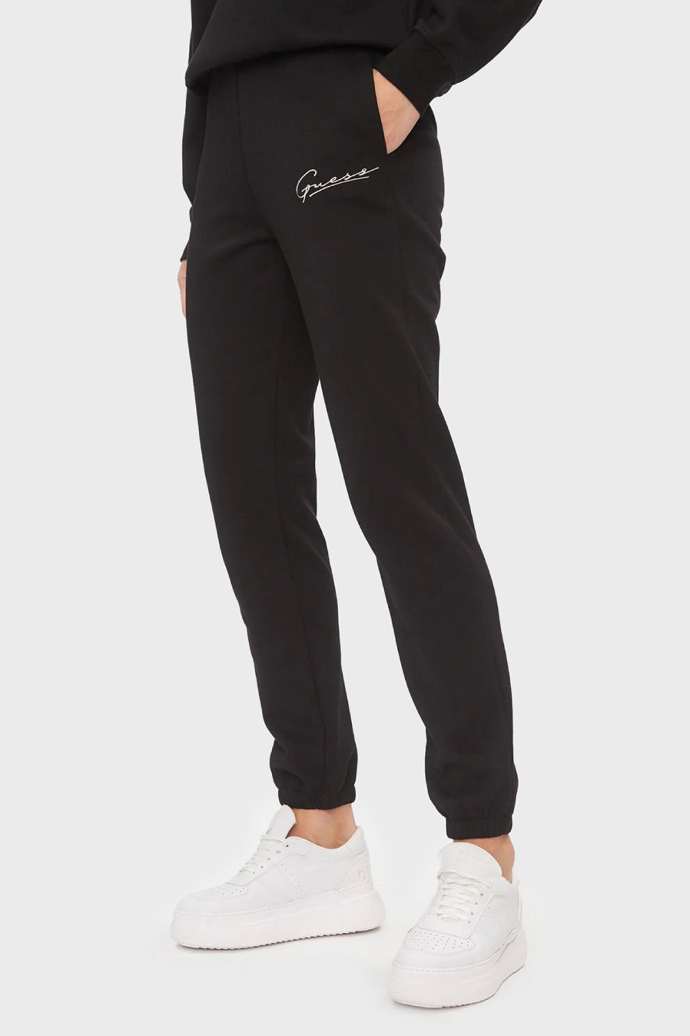 Guess Küçük Logolu Jogger Pantolon Siyah