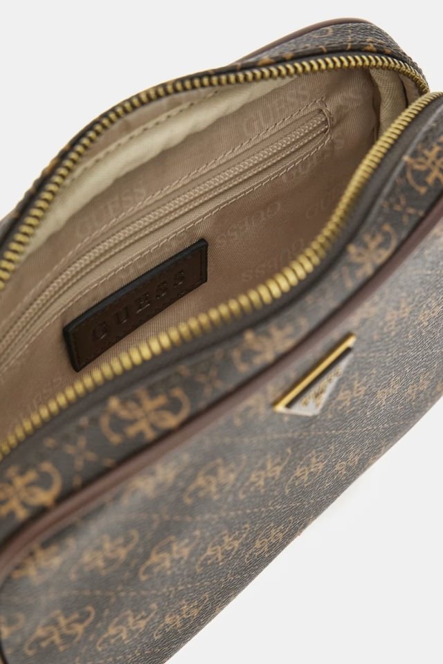 Guess Vezzola Smart Mini Çapraz Çanta Kahverengi
