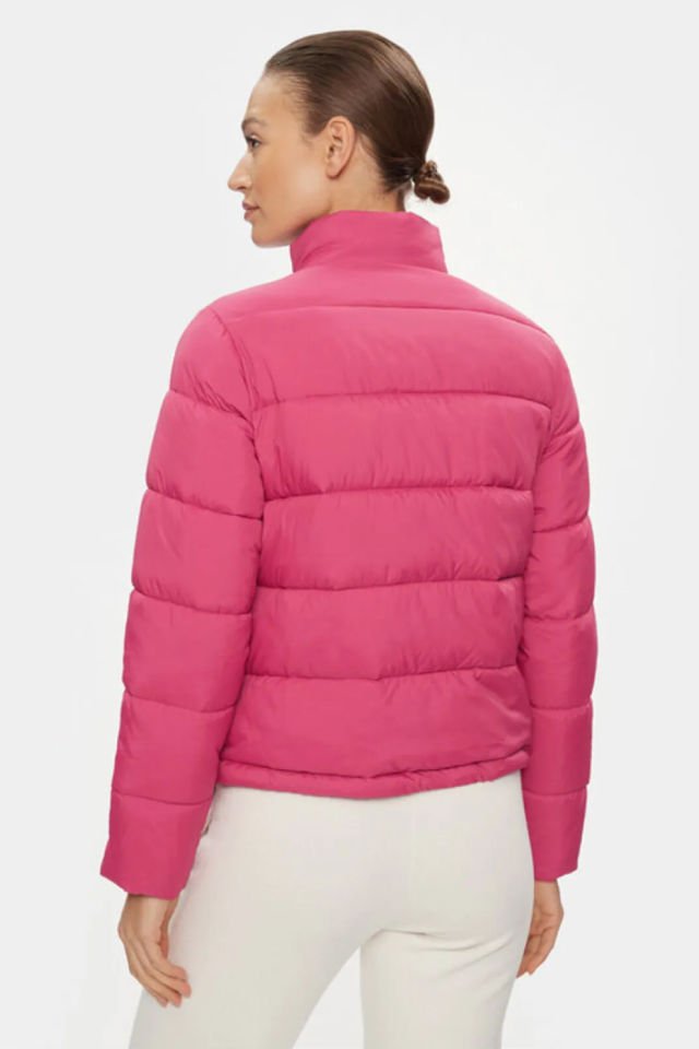 Guess Regular Kalıp Şişme Mont Pembe