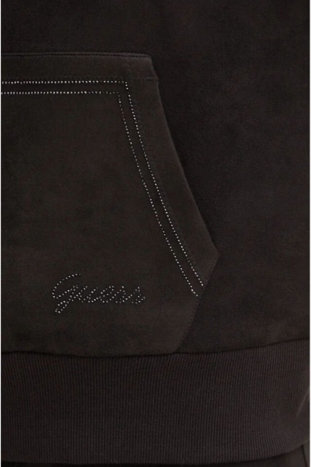 Guess Eco Kadın Siyah Scuba Sweatshirt