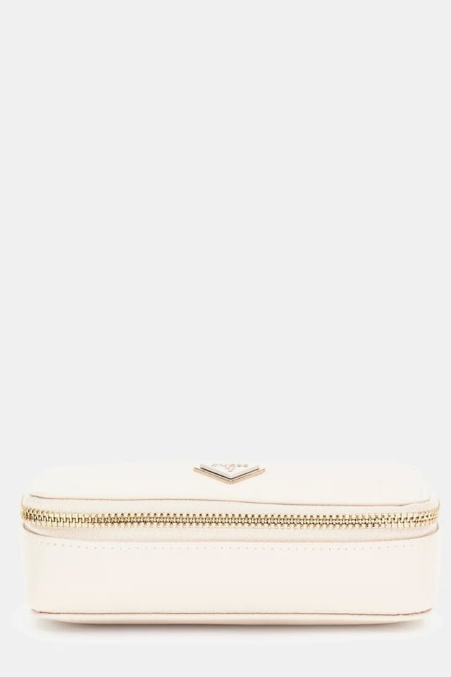 Guess Saffiano Takı Çantası Krem