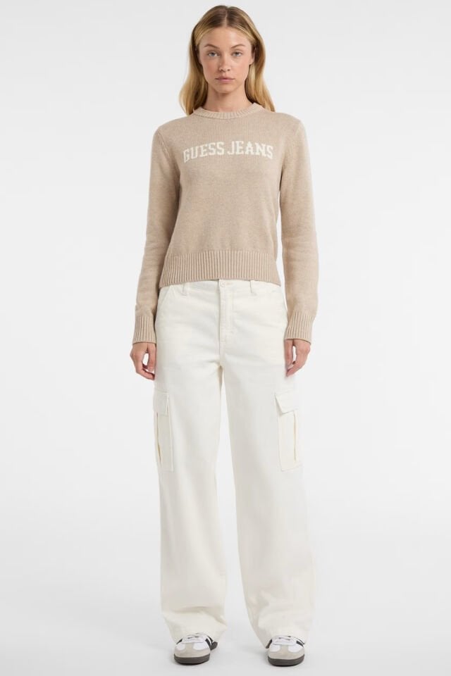 Guess  Logo İntarsia Kazak