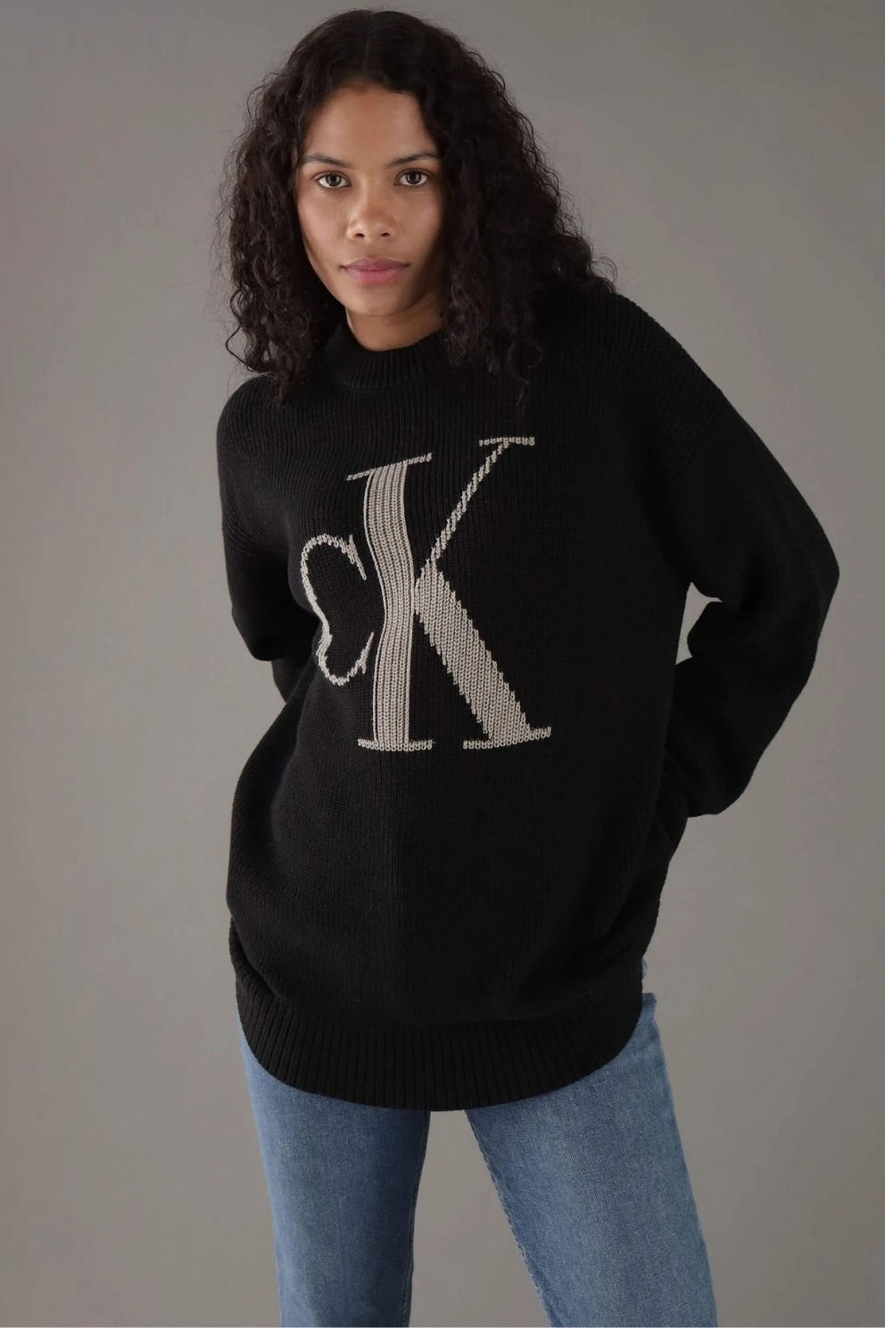 Calvin Klein Monogram Kazak Siyah