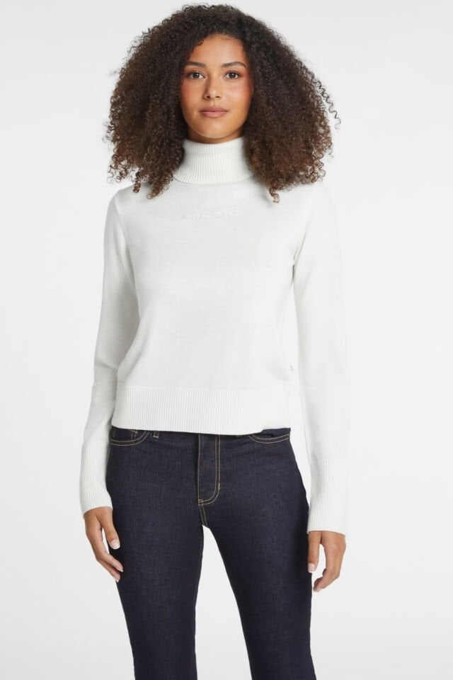 Guess Yün Karışımlı Kazak Beyaz