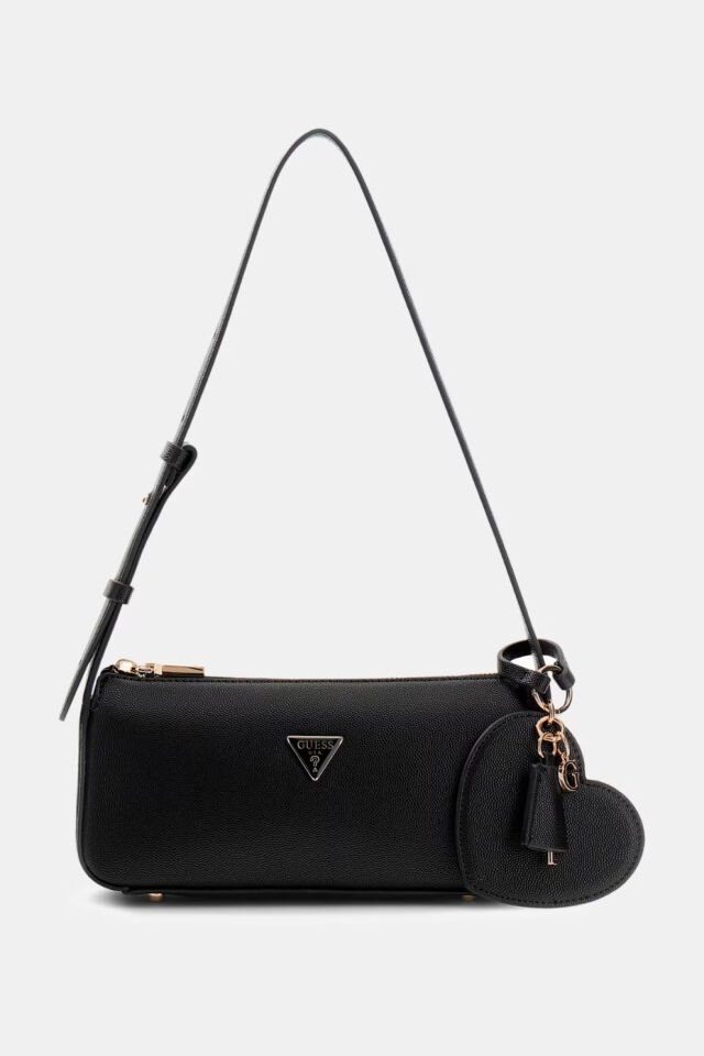 Guess Isobel Logo Omuz Çantası Siyah