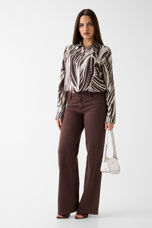 Guess Isobel Logo Omuz Çantası Beyaz