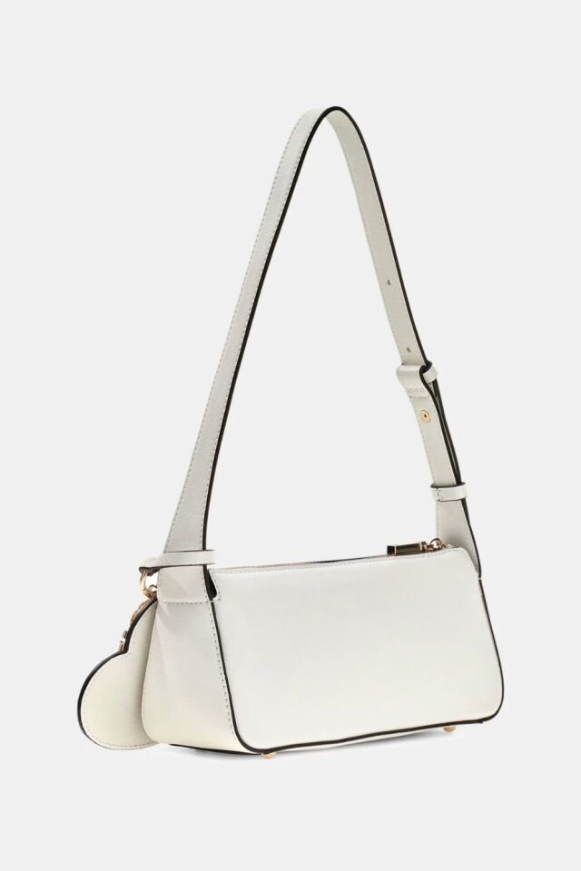 Guess Isobel Logo Omuz Çantası Beyaz