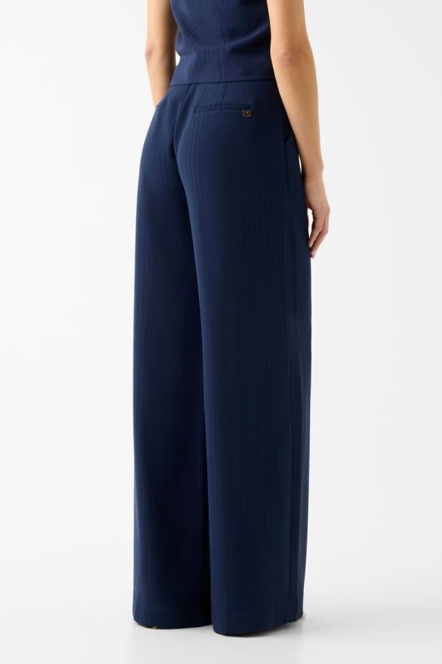 Guess Marciano Çizgili Pantolon Koyu Mavi