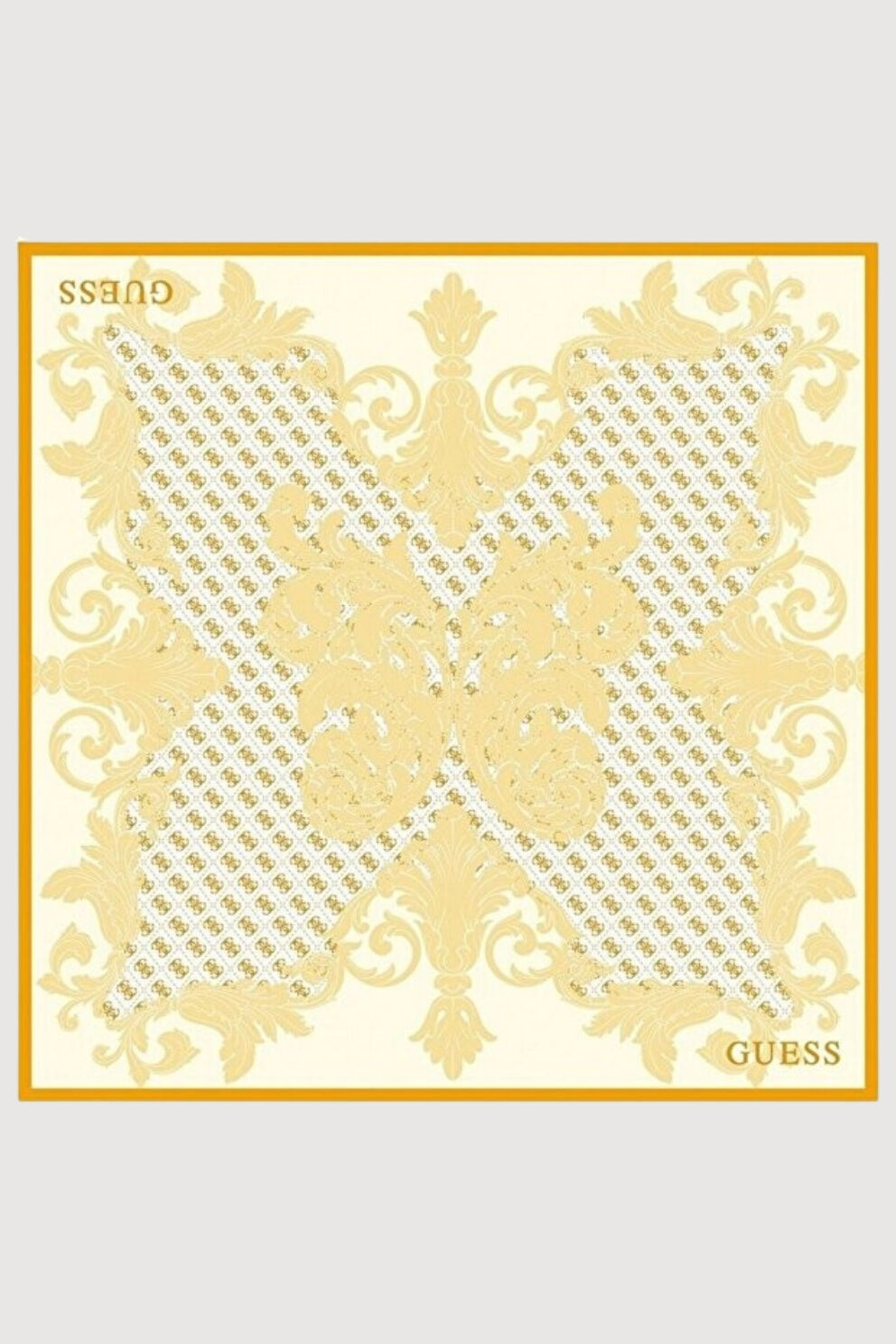 Guess Tivil Square Kadın Ipek Eşarp Sarı