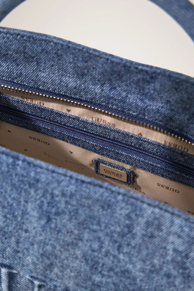 Guess Jodi Tote Omuz Askılı Denim Çanta