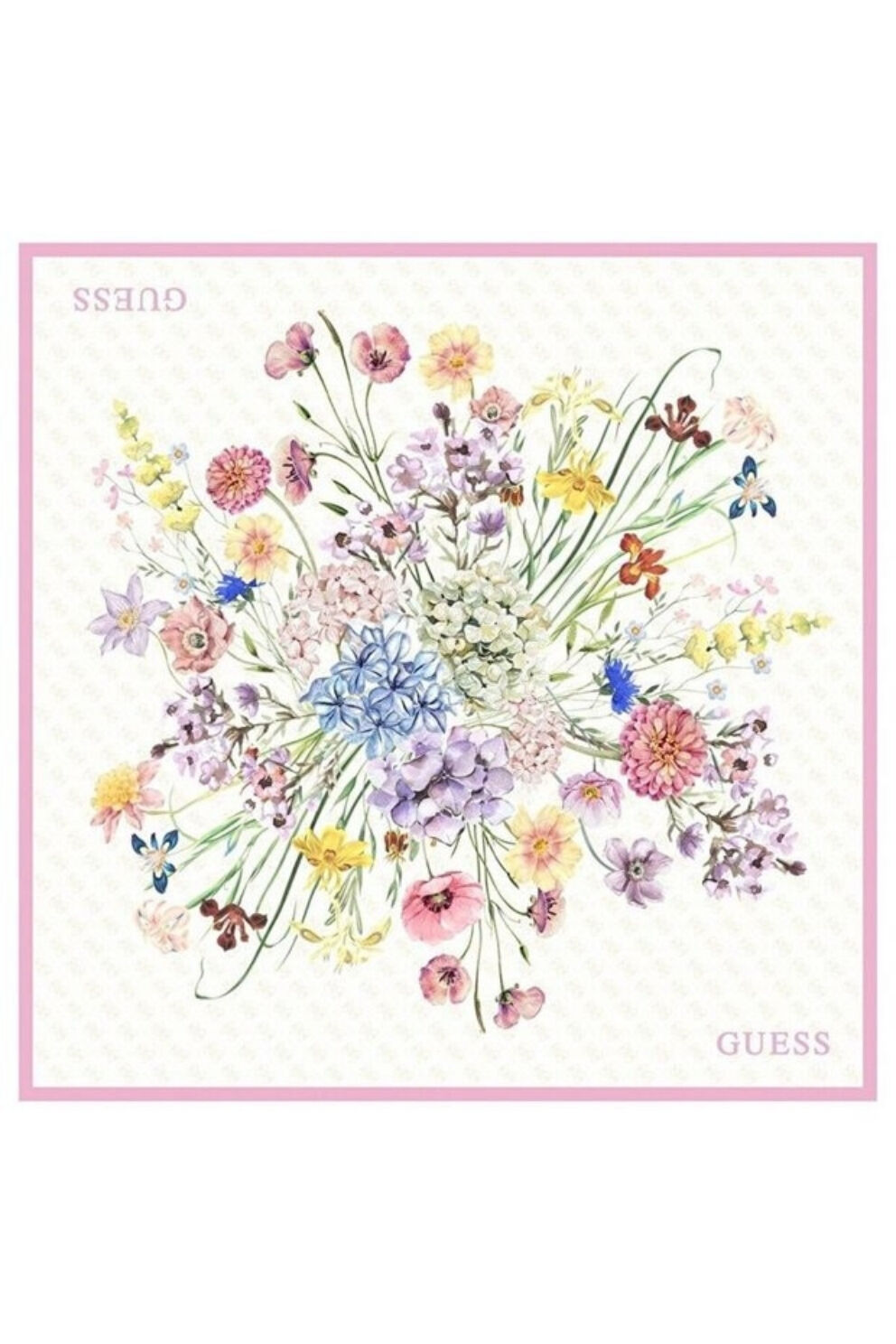 Guess Tivil Square  İpek Eşarp Beyaz