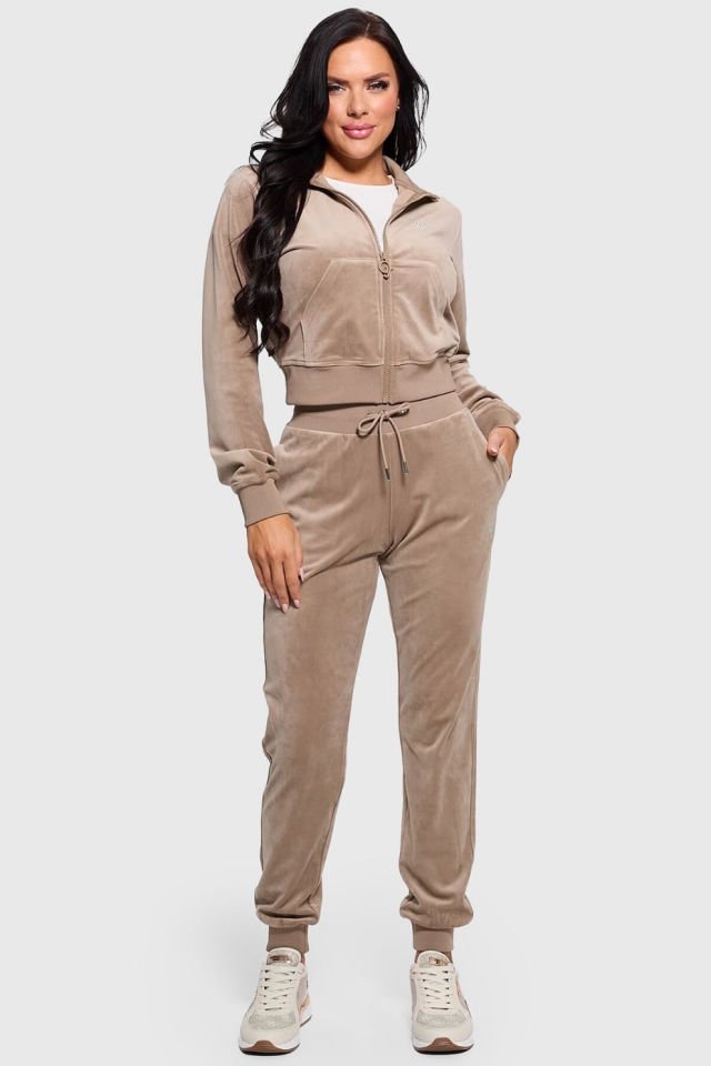 Guess Kadife Jogger Pantolon Bej