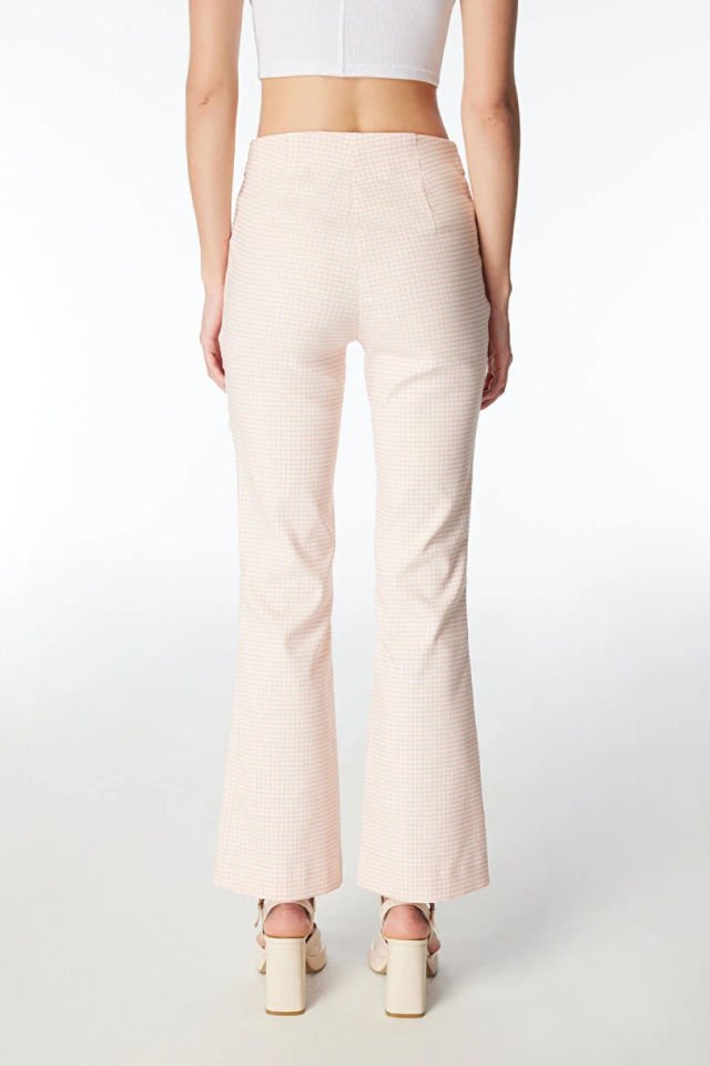 Guess Pötikare Desenli Pantolon Normal Bel Slim Fit Pembe