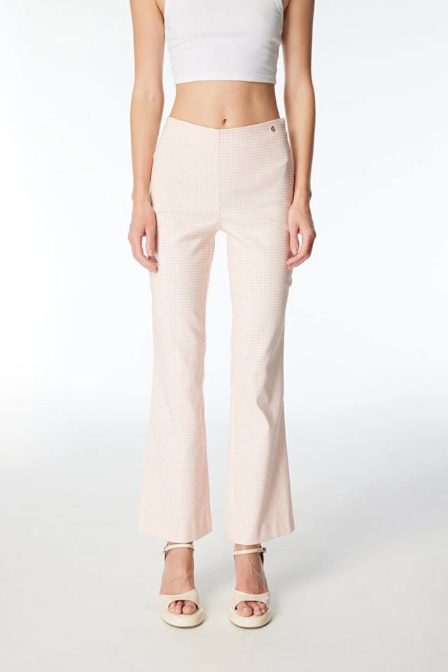 Guess Pötikare Desenli Pantolon Normal Bel Slim Fit Pembe