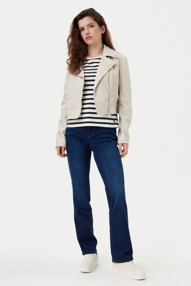 Guess Suni Deri Biker Ceket