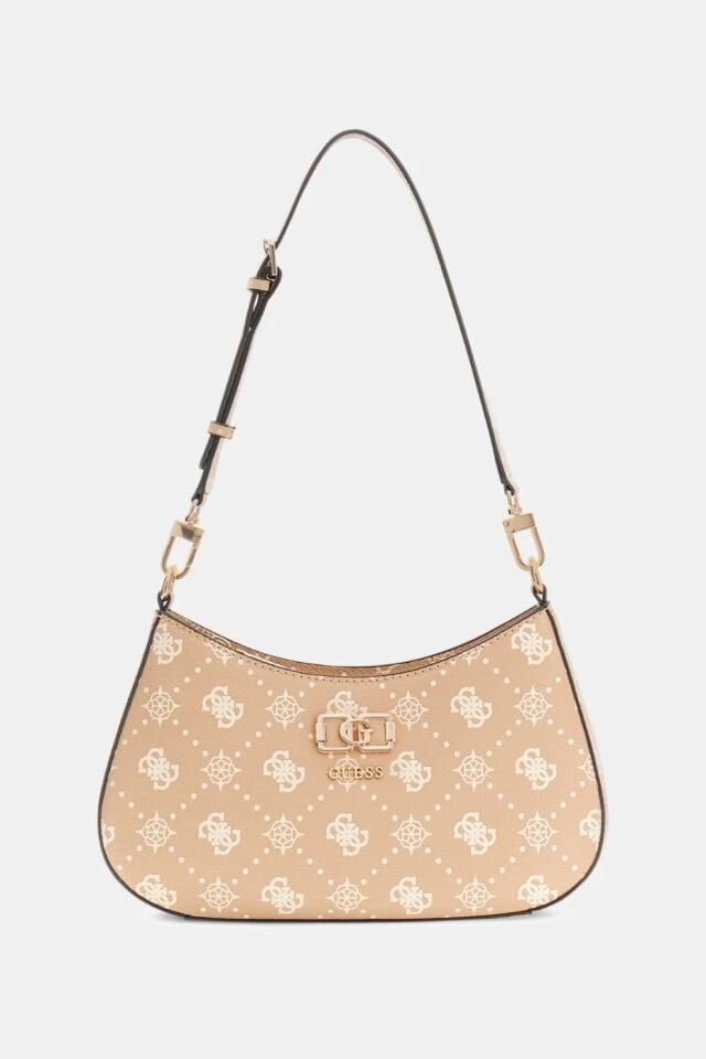 Guess  Emelie Logo Omuz Çantası Bej