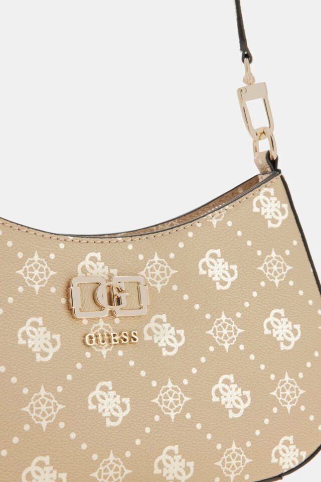 Guess  Emelie Logo Omuz Çantası Bej