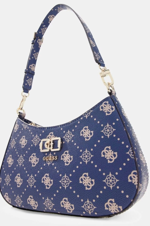 Guess  Emelie Logo Omuz Çantası Mavi