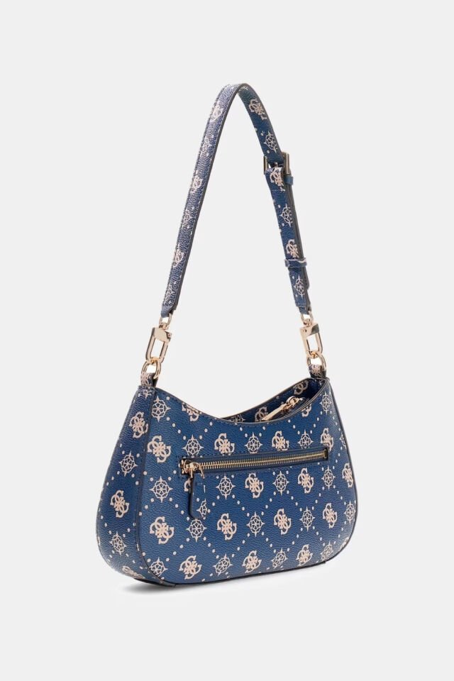 Guess  Emelie Logo Omuz Çantası Mavi