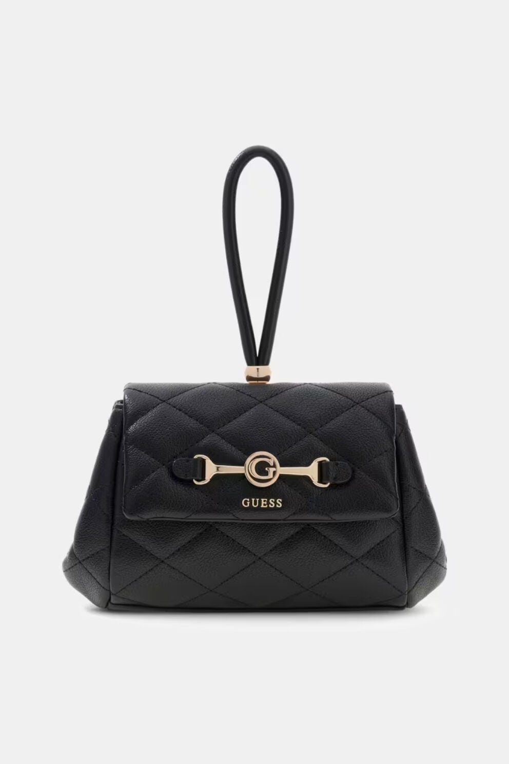 Guess Frances Mini Kapaklı Çapraz Askılı Çanta Siyah