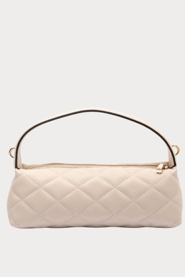Guess Frances Mini Çapraz Askılı Çanta Krem