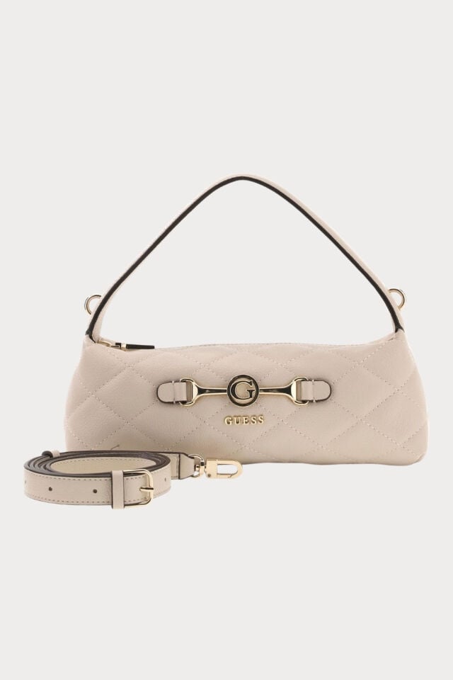 Guess Frances Mini Çapraz Askılı Çanta Krem