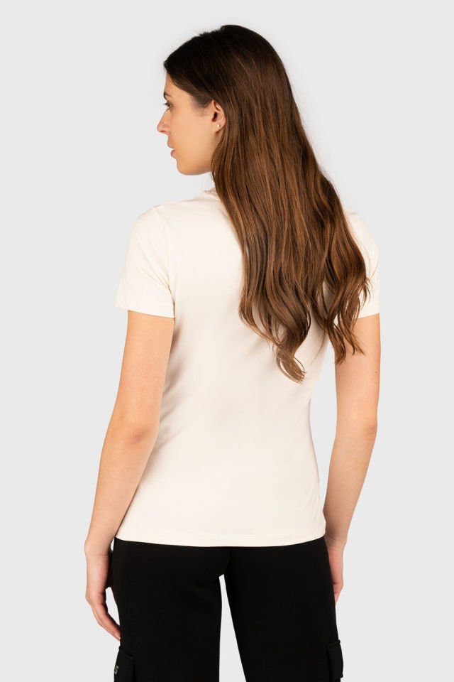 Guess Briana Kısa Kollu Tişört Ekru