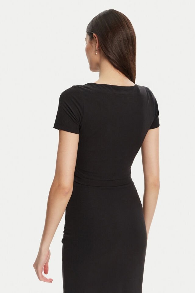 Guess Normal Kesim Tişört Siyah