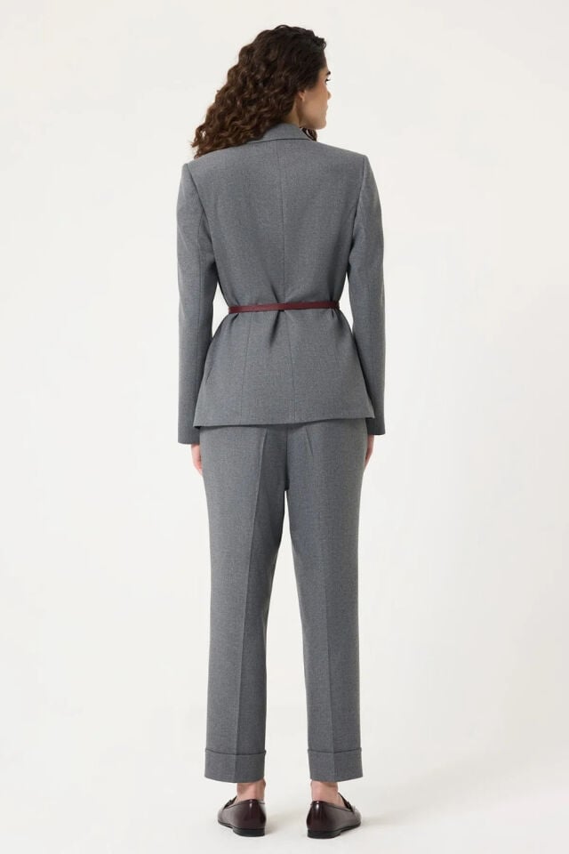 Upgrade Sim Geçişli Blazer Ceket Gri