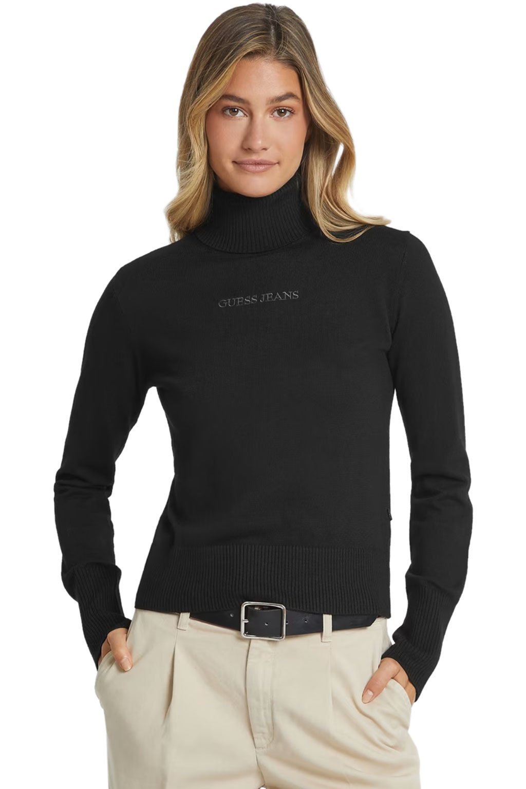 Guess Yün Karışımlı Kazak Siyah