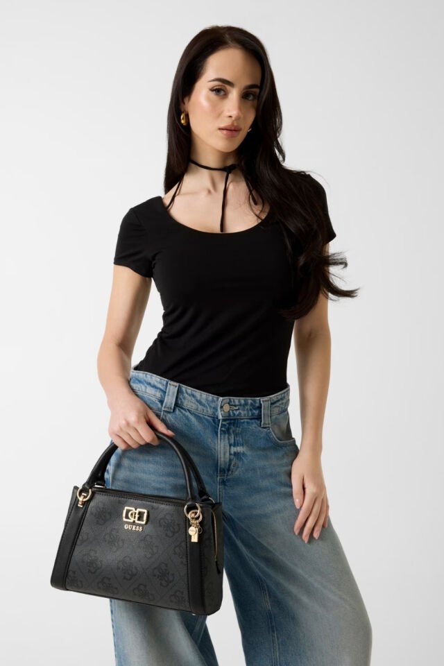 Guess Karnilla Logo El Çantası Siyah