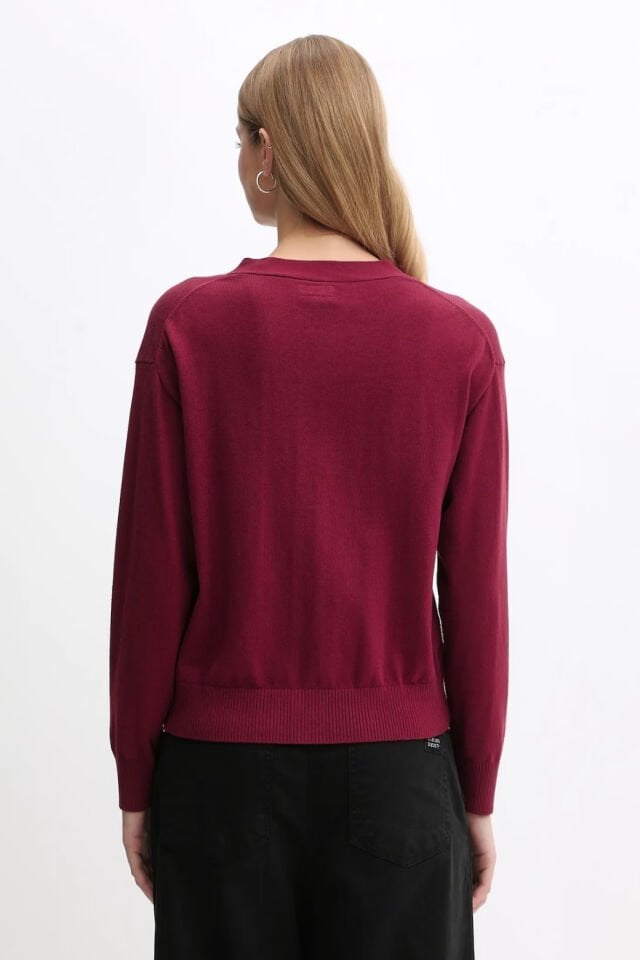 Guess İpek ve Yün Karışımı Mini Üçgen Hırka