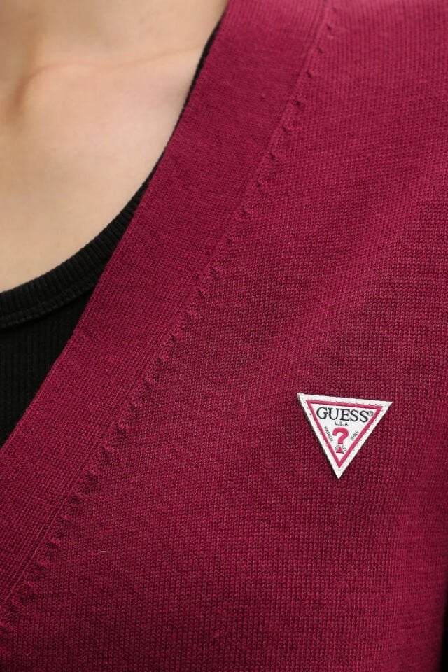 Guess İpek ve Yün Karışımı Mini Üçgen Hırka