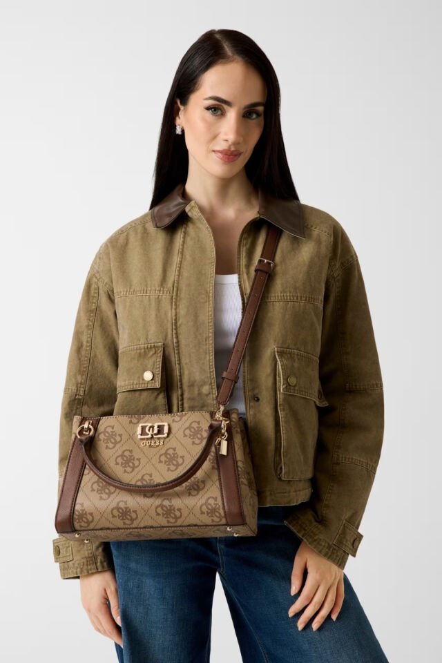 Guess Karnilla Logo El Çantası Kahve