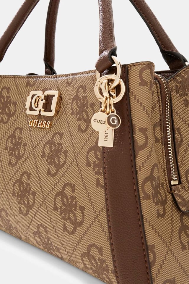 Guess Karnilla Logo El Çantası Kahve