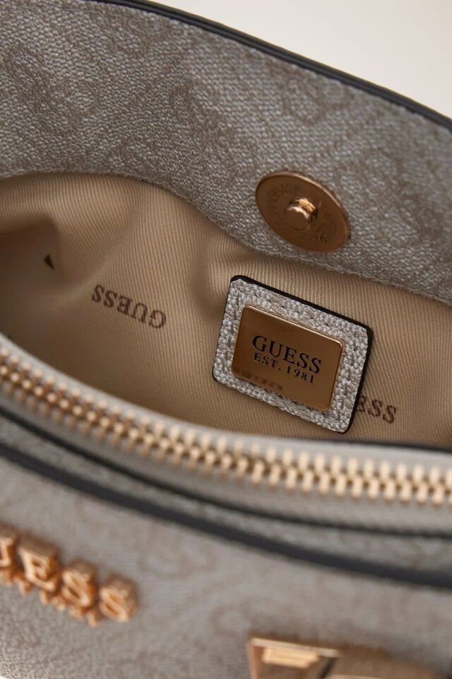 Guess Leona Logo Çapraz Çanta Mavi