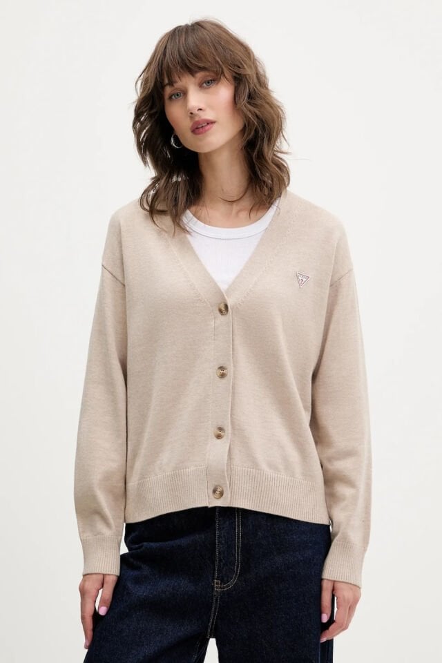 Guess İpek ve Yün Karışımı Mini Üçgen Hırka