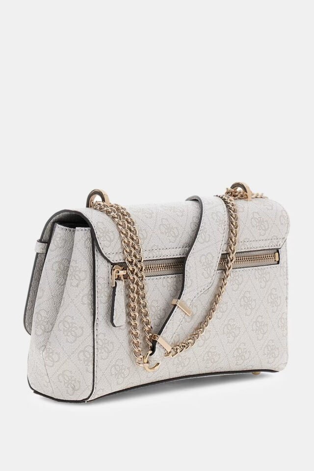 Guess Leona Logo Çapraz Askılı Çanta Beyaz