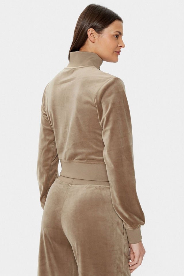 Guess Kadife Sweatshirt Bej