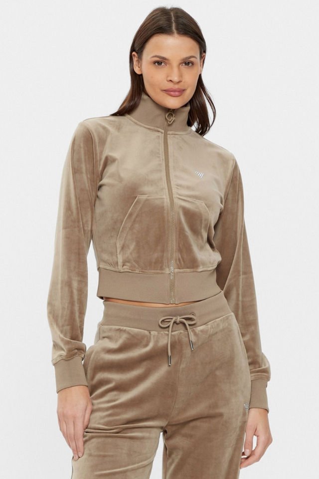 Guess Kadife Sweatshirt Bej