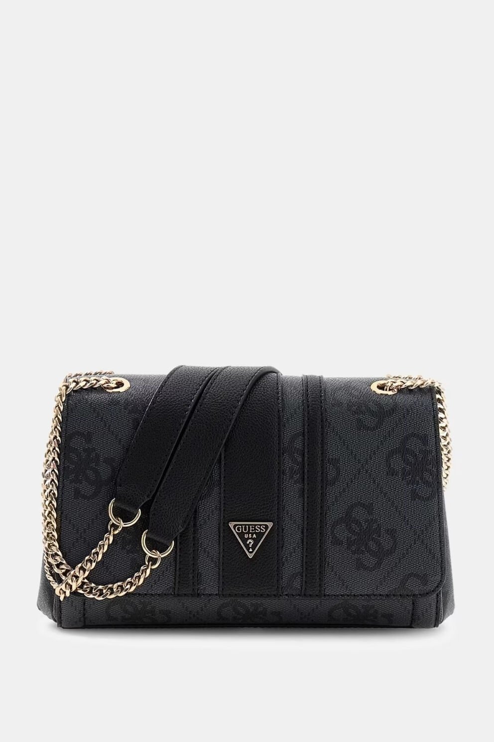 Guess  Noelle Logolu Omuz Çantası Siyah