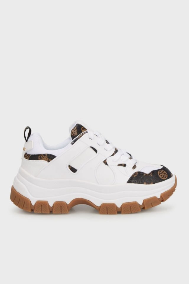 Guess Brayjen 4G ve Peony Logolu Sneaker Beyaz