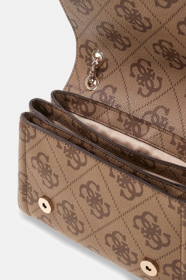 Guess  Noelle Logolu Omuz Çantası Bej