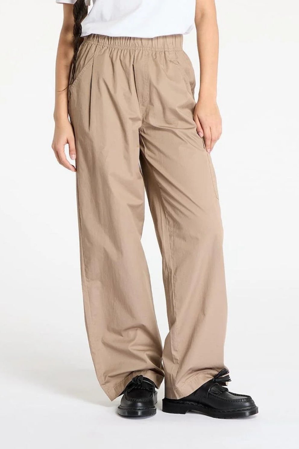 Calvin Klein Kadın Cotton Kargo Pantolon Vizon