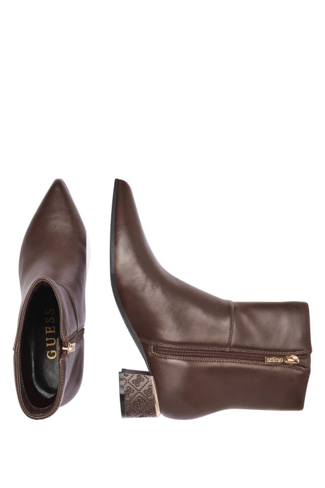 Guess Lukkie Hakiki Deri Bot Kahverengi