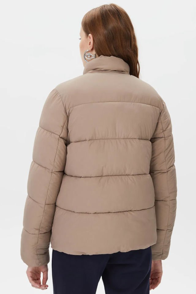 Guess Light Puffer Kadın Mont Kahverengi