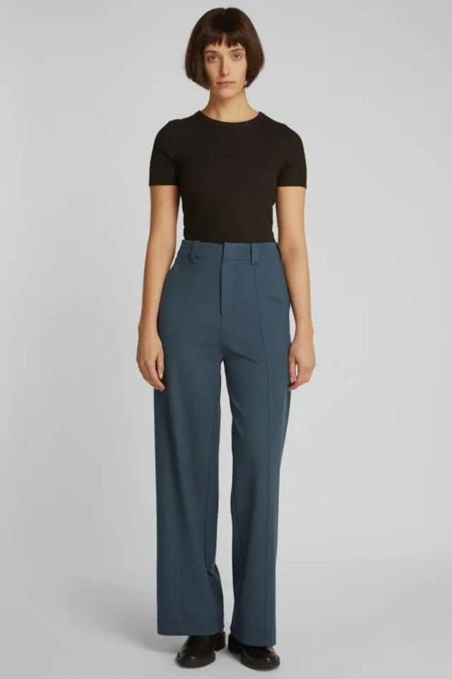 Calvin Klein Milano Kumaştan Düz Uzunlukta Pantolon Mavi